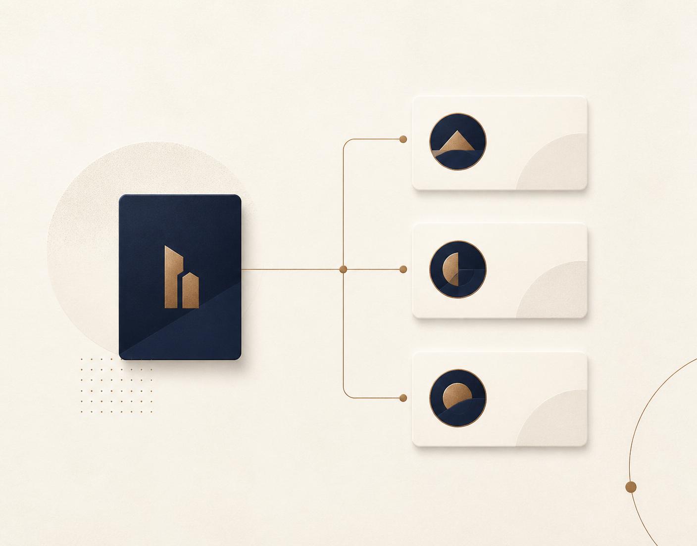 A business owner's profile connected to three matched, vetted business broker options